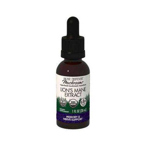 Host Defense, Lion's Mane Extract, 1 Fl Oz Host Defense
