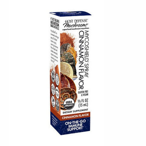Host Defense, MycoShield Cinnamon Throat Spray, 15 Ml Host Defense