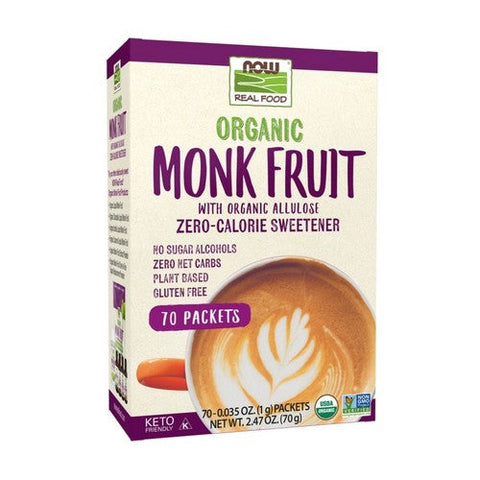 Now Foods, Organic Monk Fruit, 2.47 Oz Now Foods