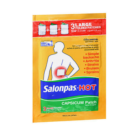 Nice, Salonpas-Hot Capsicum Patches Large, 3 Each Nice