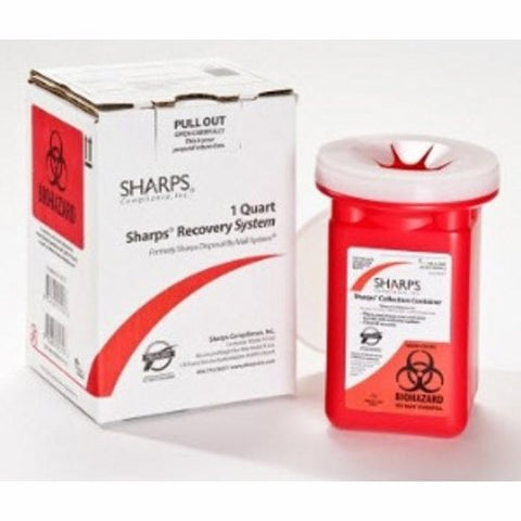Sharps Compliance, Mailback Sharps Container, 0.25 Gallon Sharps Compliance