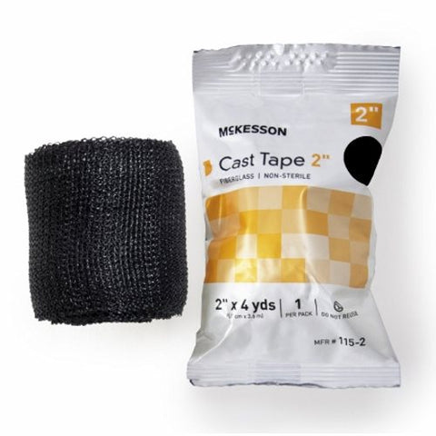 McKesson, Cast Tape 2 Inch X 12 Foot Fiberglass Black, Box Of 10 McKesson
