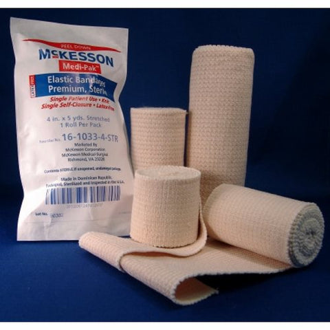 McKesson, Elastic Bandage 3 Inch X 5 Yard Single Hook and Loop Closure Tan 16-1033-3-STR, Count of 36 McKesson