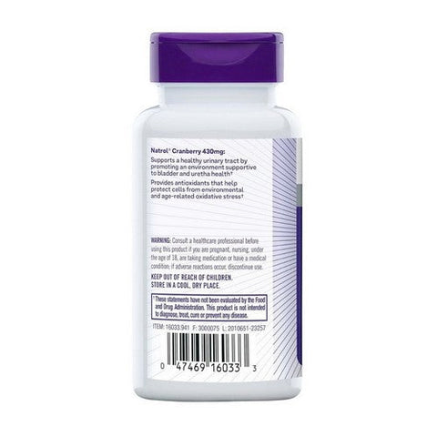 Natrol, Cranberry Women's Health, 800 Mg, 30 Caps Natrol