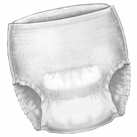Cardinal, Unisex Adult Absorbent Underwear Super Pull On with Tear Away Seams Medium Disposable Heavy Absorbency, Count of 18 Cardinal