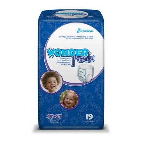 First Quality, Unisex Toddler Training Pants Pull On with Tear Away Seams Size 4T to 5T Disposable Heavy Absorbency, Case Of 4 First Quality