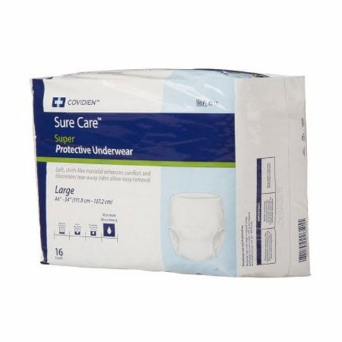 Cardinal, Unisex Adult Absorbent Underwear Super Pull On with Tear Away Seams Large Disposable Heavy Absorbency, Count of 25 Cardinal
