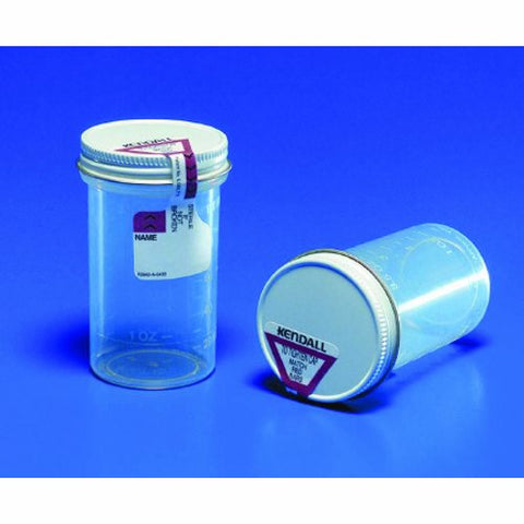 Cardinal, Specimen Container Precision 2 X 3-1/2 Inch Plastic Screw Cap 120 mL (4 oz.) Sterile, Count of 200 Cardinal