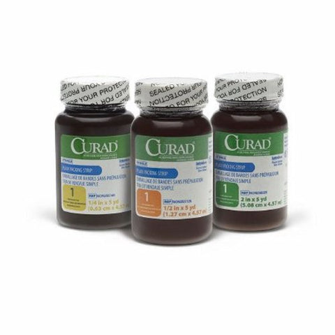 Curad, Wound Plain Packing Strip Non-impregnated 1/4 Inch X 5 Yard Sterile, Count of 1 Curad