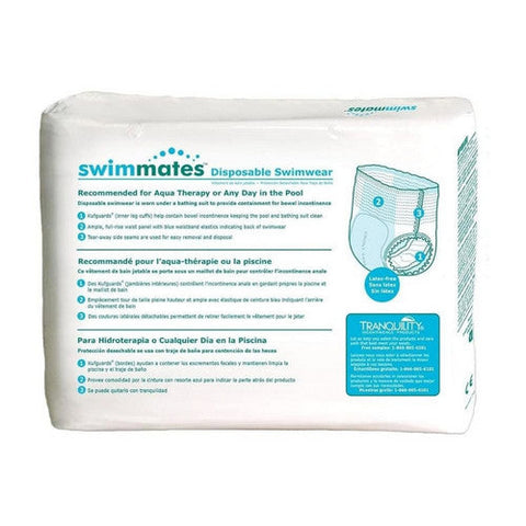 Swimmates, Bowel Containment Swim Brief Pull With Tear Away Seams Adult 2X-Large Unisex, Count of 12 Swimmates
