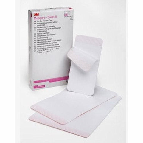 3M, Dressing Retention Tape With Liner Medipore Dress-It White 7-7/8 X 11 Inch Soft Cloth NonSterile, Case Of 4 3M