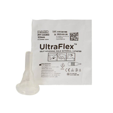 Bard, Male External Catheter Self-Adhesive Band Silicone Intermediate 33303, Box Of 30 Bard