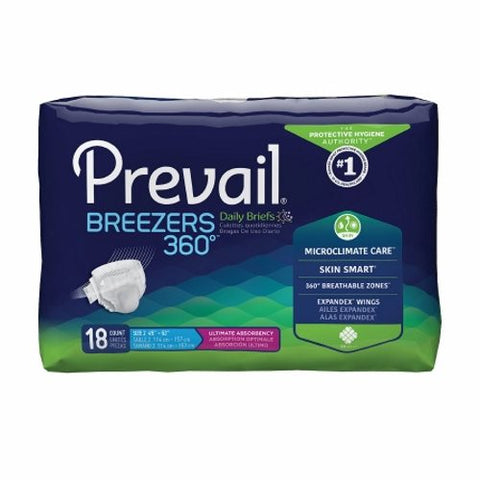 First Quality, Incontinence Brief Unisex Adult Size 2, Count of 18 First Quality