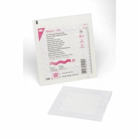 3M, Composite Dressing Medipore 6 X 6 Inch Square Sterile Nonwoven Backing, Case Of 4 3M