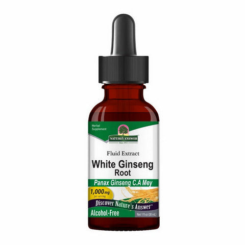 Nature's Answer, White Ginseng Root Alcohol Free, 1 Oz Nature's Answer