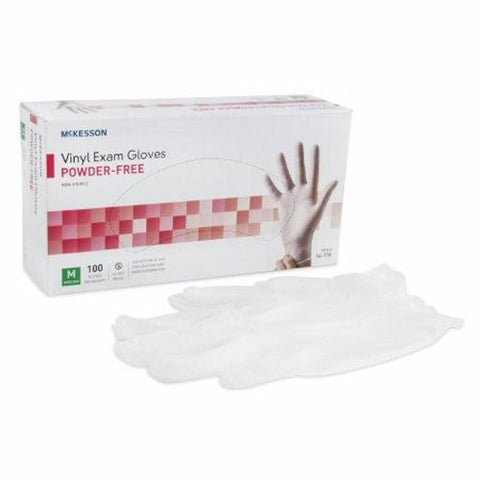 McKesson, Exam Glove Vinyl Standard Cuff Medium, Box Of 150 McKesson