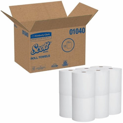 Kimberly Clark, Paper Towel Hardwound Roll 8 Inch X 800 Foot 04142, Count of 12 Kimberly Clark