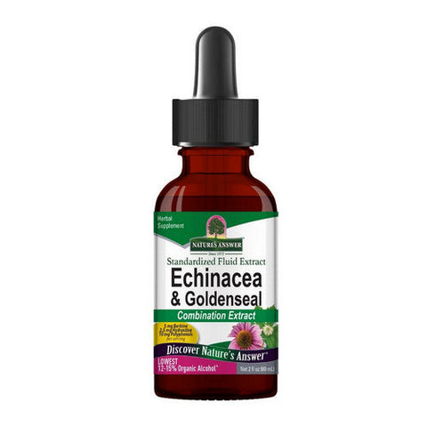 Nature's Answer, Echinacea/Goldenseal, w/Organic Alcohol 2 FL Oz Nature's Answer