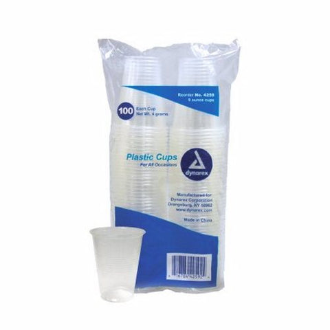 Dynarex, Drinking Cup Dynarex  9 oz. Translucent Plastic Disposable, Case Of 25 Dynarex