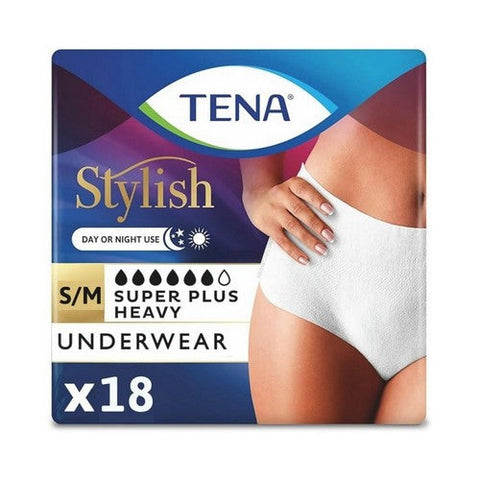 Tena, Women Super Plus Pull With Tear Adult Small And Medium Female Underwear, Count of 18 Tena