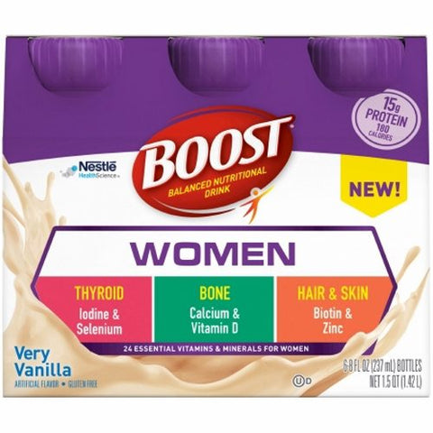 Nestle Healthcare Nutrition, Boost Balanced Nutritional Drink for Women, Pack Of 6 Nestle Healthcare Nutrition