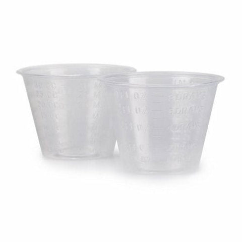 McKesson, Graduated Medicine Cup McKesson 1 oz. Clear Plastic Disposable, Count of 100 McKesson