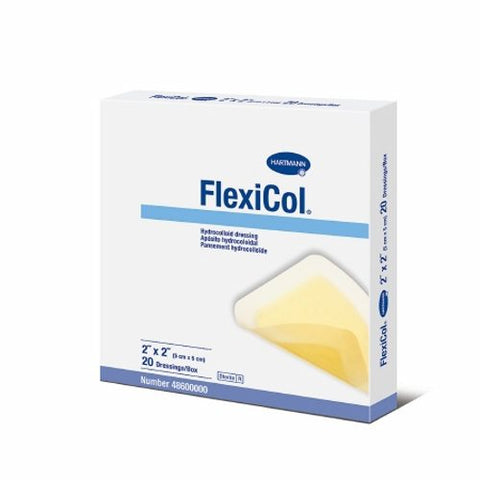 Hartmann Usa Inc, Hydrocolloid Dressing FlexiCol  2 X 2 Inch Square Sterile, Box Of 20 Hartmann Usa Inc