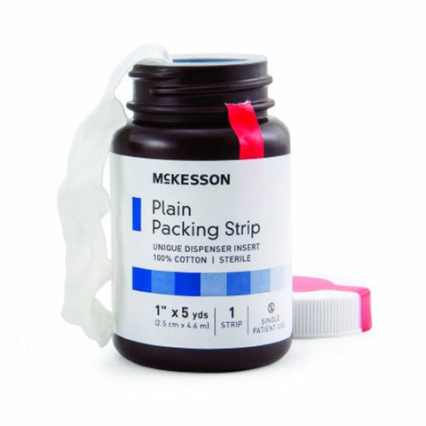 McKesson, Wound Packing Strip Non-impregnated 1 Inch X 5 Yard Sterile Plain 61-59320, Count of 12 McKesson