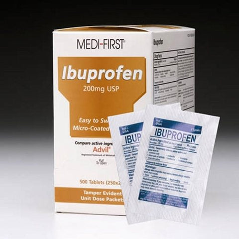 Medique, Pain Relief Medi-First  200 mg Strength Ibuprofen Tablet 250 per Box, Box Of 250 Medique