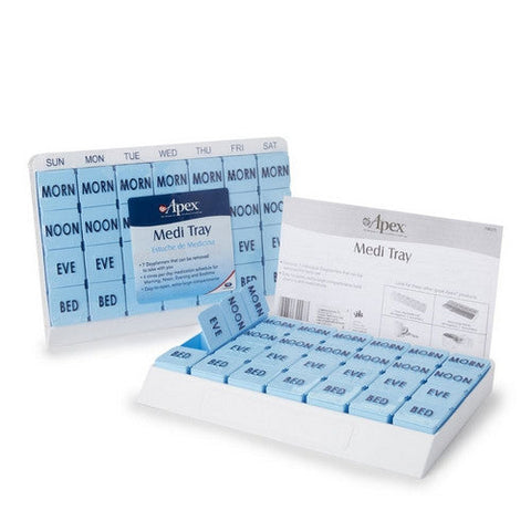 Apex-Carex, Pill Organizer Medi Tray 7 Day 4 Dose, Count of 1 Apex-Carex