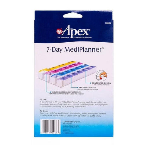 Mediplanner, 7-Day Medi Planner, Count of 1 Mediplanner