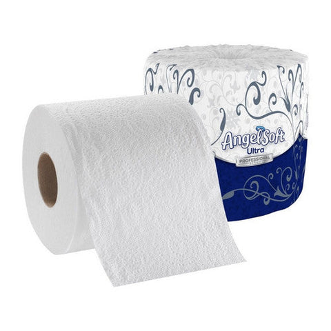 Georgia Pacific, Toilet Tissue Angel Soft  Ultra Professional Series White 2-Ply Standard Size Cored Roll 400 Sheets, Count of 60 Georgia Pacific