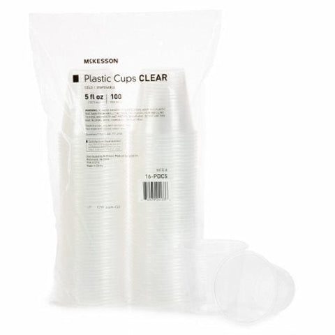 McKesson, Drinking Cup McKesson 5 oz. Clear Polypropylene Disposable, 100 Count McKesson