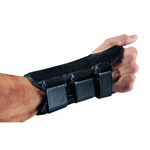 DJO, Wrist Splint PROCARE  ComfortForm Palmar Stay Aluminum / Foam / Lycra Left Hand Black X-Small, Count of 1 DJO
