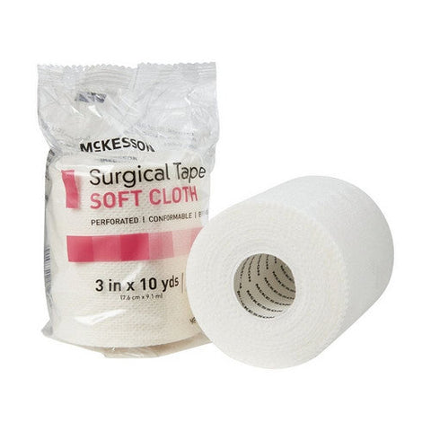 McKesson, Medical Tape McKesson Cloth 3 Inch X 10 Yard White NonSterile, 1 Pack McKesson