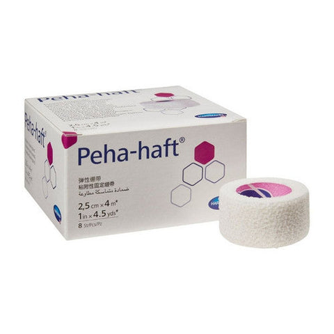 Hartmann Usa Inc, Cohesive Bandage Peha-haft  1 Inch X 4-1/2 Yard Standard Compression Self-adherent Closure White Non, Box Of 8 Hartmann Usa Inc