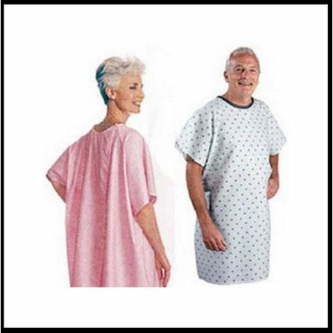Salk, Patient Exam Gown Snap Wrap One Size Fits Most Blue Plaid Print Adult NonSterile, Count of 1 Salk