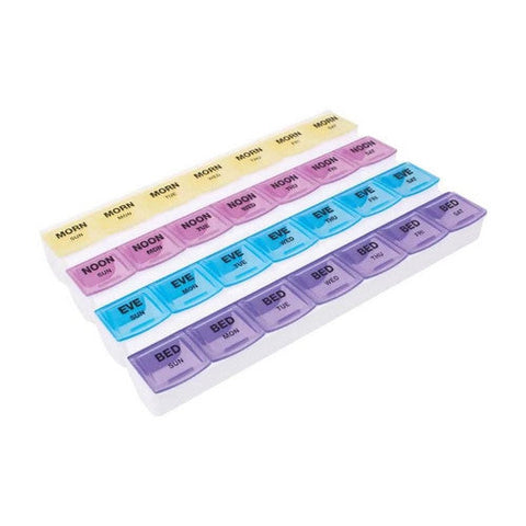 Fabrication Enterprises, Pill Organizer Mediplanner  7 Day 4 Dose, Count of 1 Fabrication Enterprises