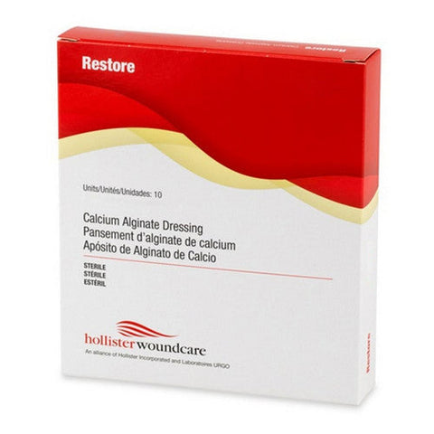 Hollister, Calcium Alginate Dressing Restore 2 X 2 Inch Square Calcium Alginate Sterile, Box Of 10 Hollister