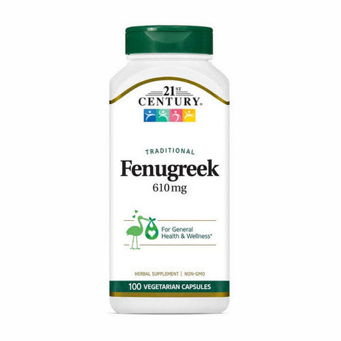 21st Century, Traditional Fenugreek, 610 Mg, 100 Veg Caps 21st Century