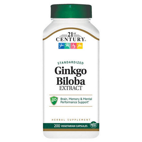 21st Century, Ginkgo Biloba Extract, 200 Veg Caps 21st Century