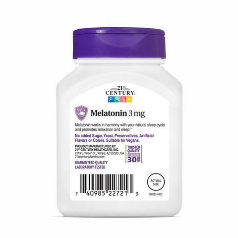 21st Century, Melatonin, 3 Mg, 200 Tablets 21st Century