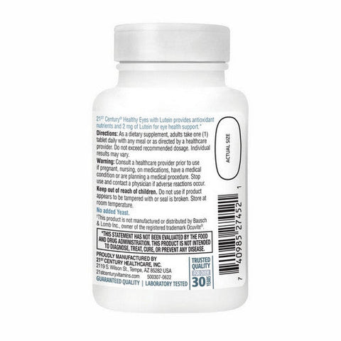 21st Century, Healthy Eyes Lutein And Antioxidants, 60 Tabs 21st Century