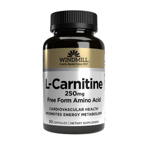 Windmill Health, L-Carnitine, 250 mg, 50 Caps Windmill Health