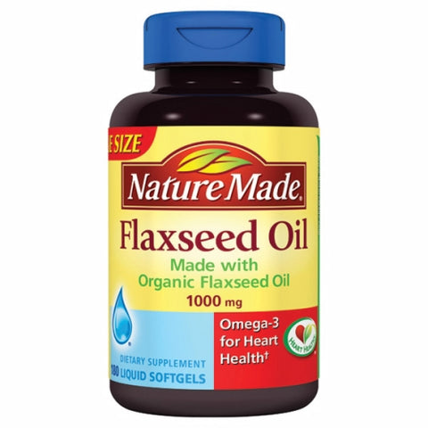 21st Century, Flaxseed Oil, 1000 mg, 180 Liquid Softgels 21st Century