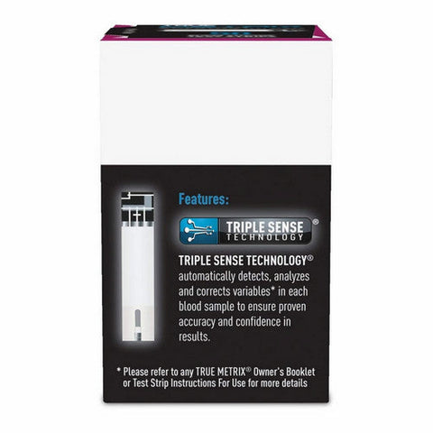 True Metrix, Self Monitoring Blood Glucose Test Strips, 50 Count True Metrix