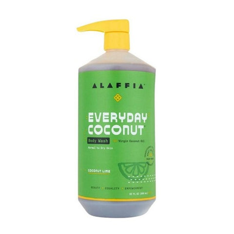 Alaffia, Everyday Coconut Body Wash Coconut Lime, 32 Oz Alaffia