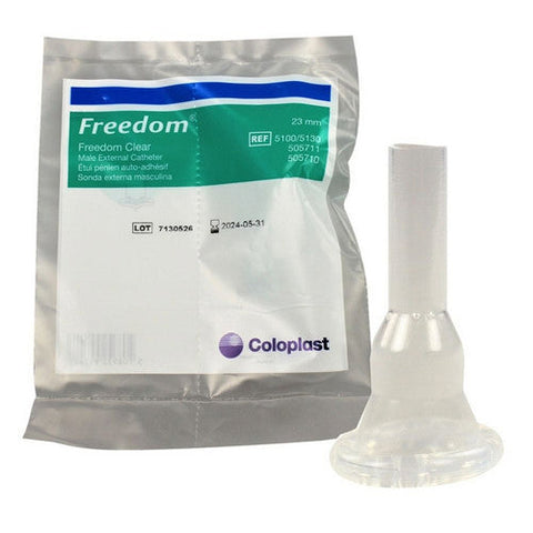 Coloplast, Male External Catheter Freedom Cath Self-Adhesive Seal Silicone Small, 1 Each Coloplast