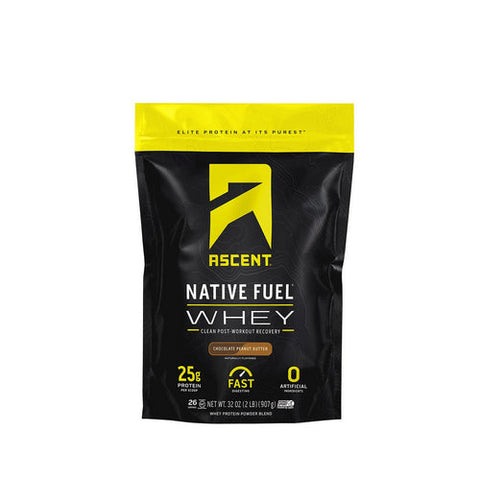 Ascent, Native Fuel Whey Chocolate Peanut Butter, 2 lbs Ascent