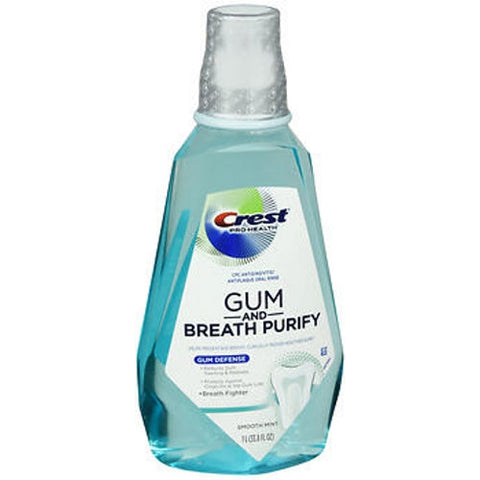 Crest, Pro-Health Gum And Breath Purify Antigingivitis Antiplaque Oral Rinse Smooth Mint, 33.8 Oz Crest